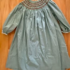 Perfect for Christmas or year round smocked dress